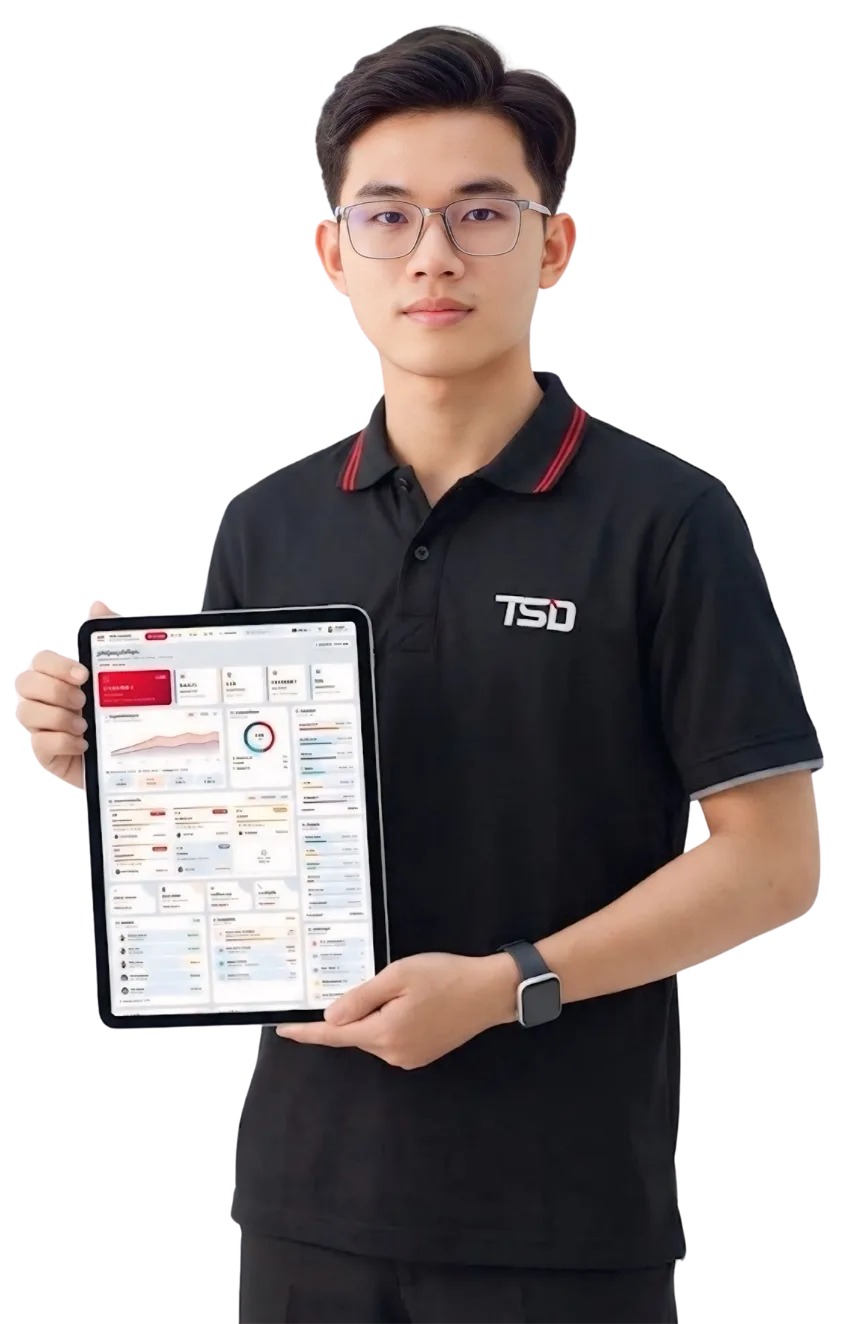 បុគ្គលិក TSD បង្ហាញប្រព័ន្ធ Gas Station & Auto Care លើថេប្លេត
