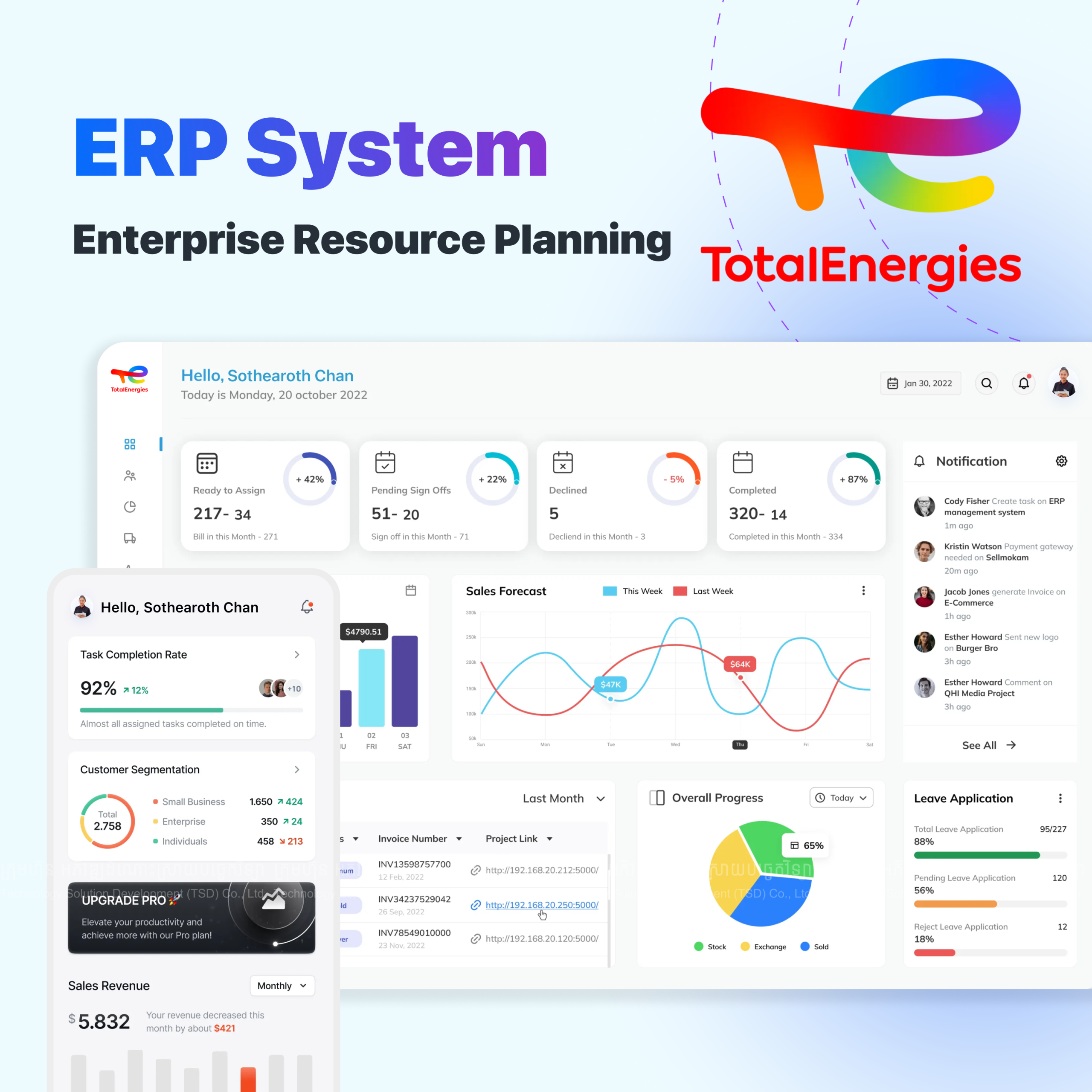 erp system for total energies scaled - TSD Software Development in Cambodia