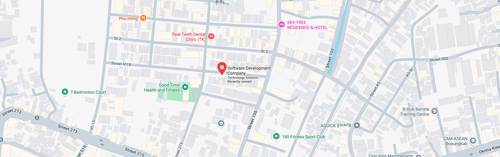 google map - TSD Software Development in Cambodia