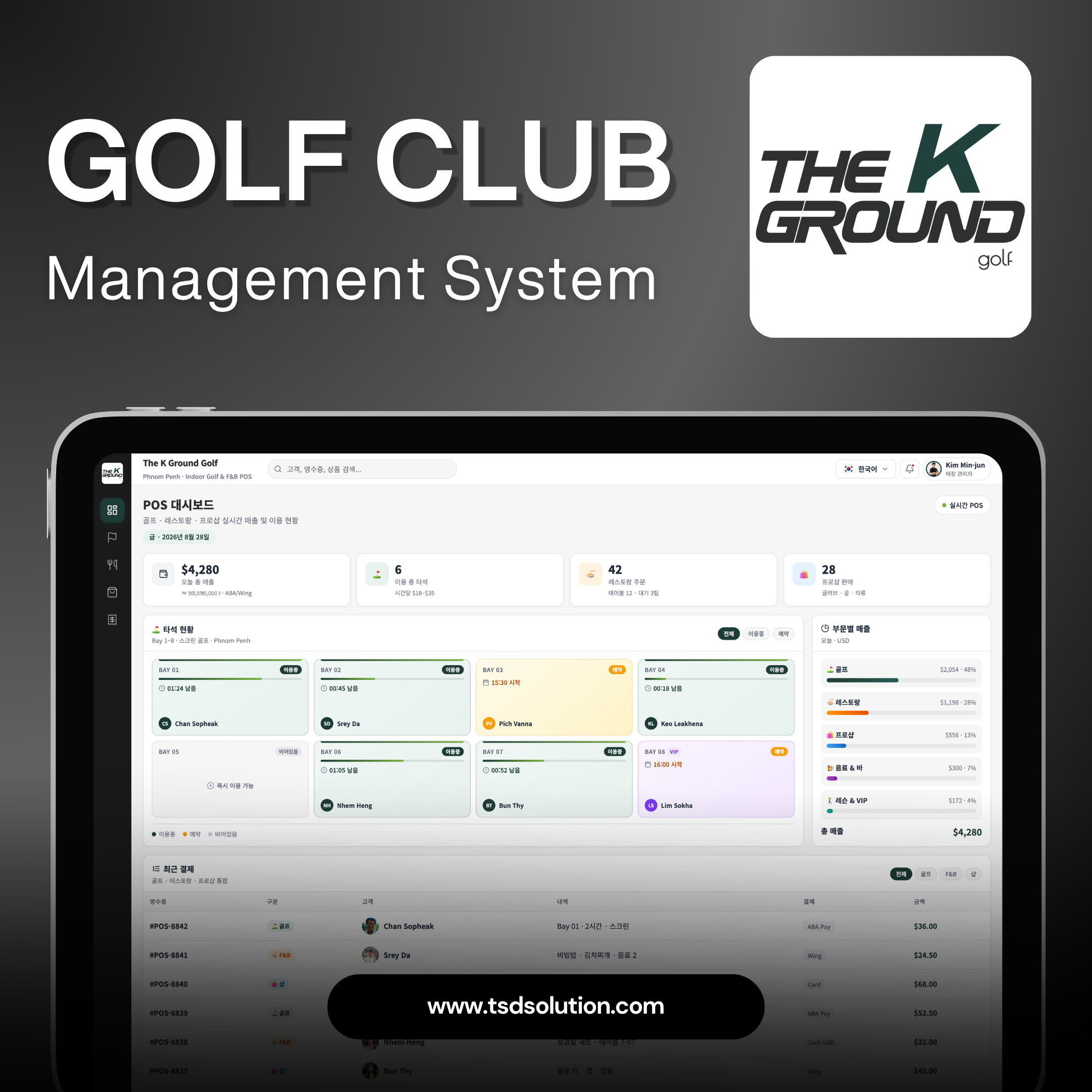 fgolf club management system k ground - TSD Software Development in Cambodia