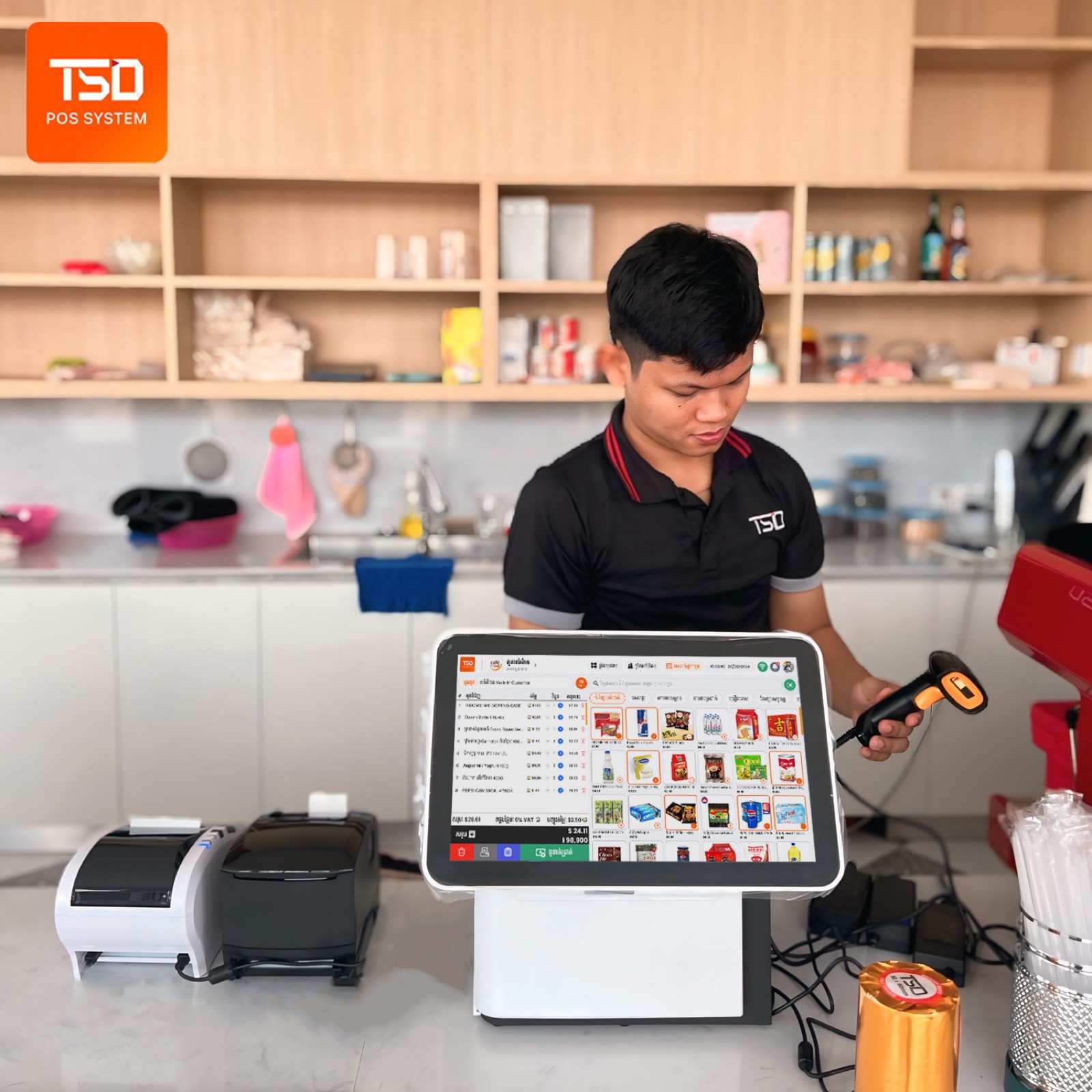 POS supplier Cambodia — ហេតុអ្វីម្ចាស់អាជីវកម្មត្រូវជ្រើសក្រុមហ៊ុនមានបទពិសោធន៍? 12 POS supplier Cambodia TSD POS mobile app view